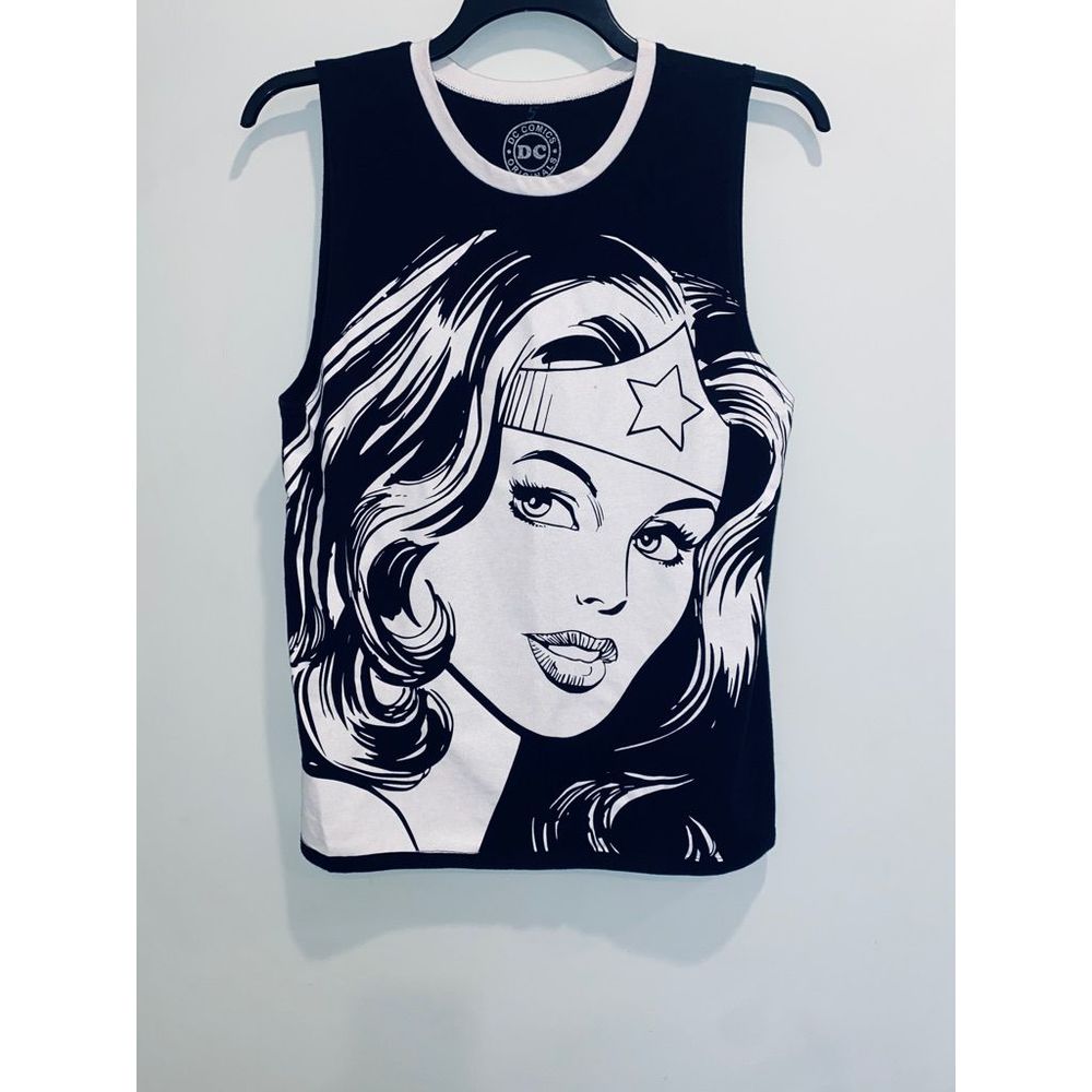 DC Black and White Graphic Tank Top